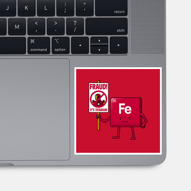 Iron Against Fraud-None-Glossy-Sticker-patrickgp