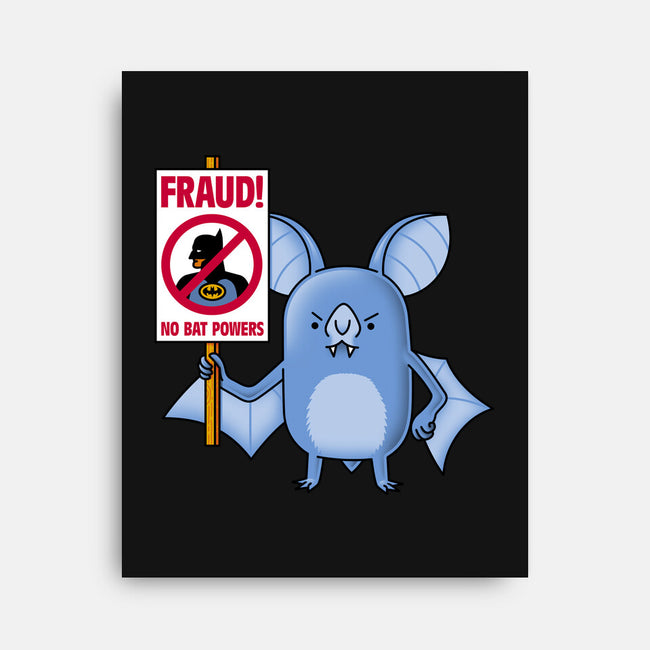 Bats Against Fraud-None-Stretched-Canvas-patrickgp