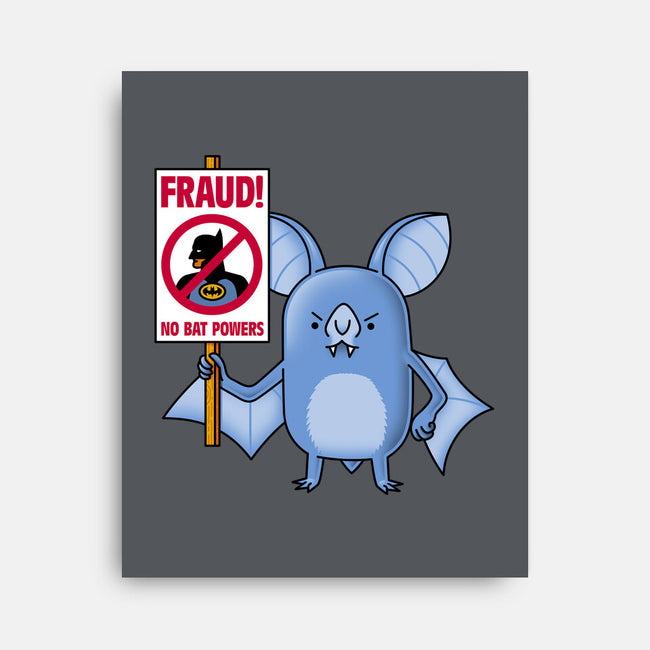 Bats Against Fraud-None-Stretched-Canvas-patrickgp