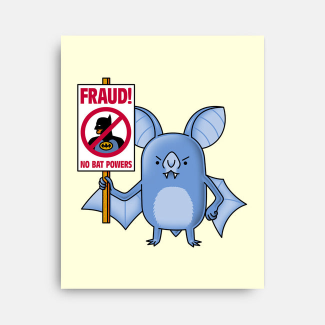 Bats Against Fraud-None-Stretched-Canvas-patrickgp