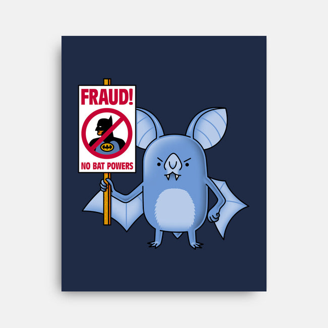 Bats Against Fraud-None-Stretched-Canvas-patrickgp