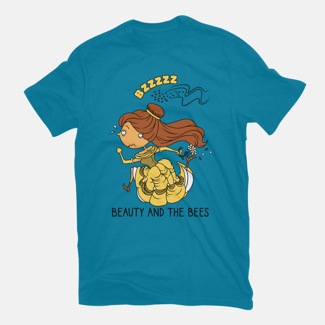 Beauty And The Bees-Unisex-Basic-Tee-imisko