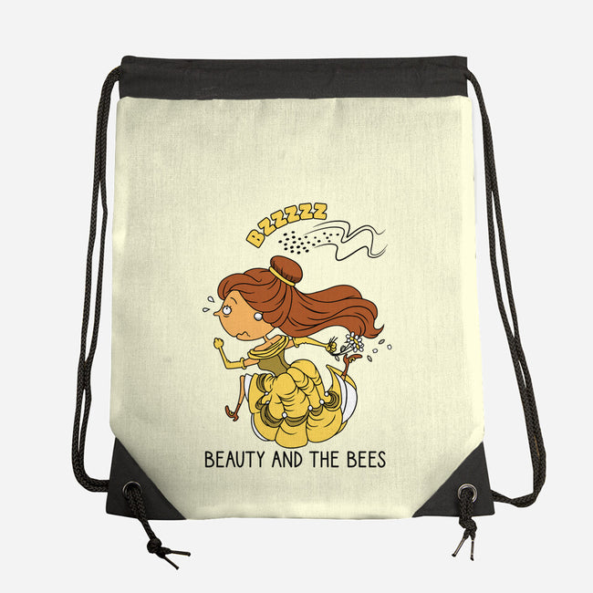 Beauty And The Bees-None-Drawstring-Bag-imisko