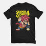 Super Goku Bros 4-Womens-Basic-Tee-Barbadifuoco