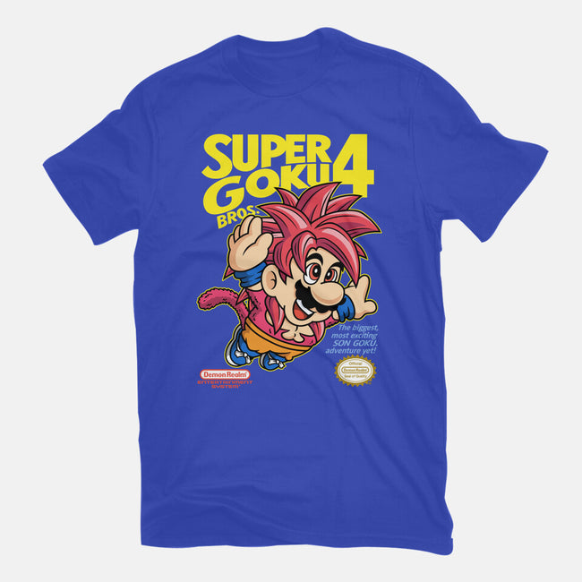 Super Goku Bros 4-Womens-Basic-Tee-Barbadifuoco