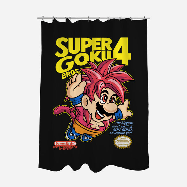 Super Goku Bros 4-None-Polyester-Shower Curtain-Barbadifuoco