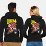 Super Goku Bros 4-Unisex-Zip-Up-Sweatshirt-Barbadifuoco