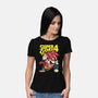 Super Goku Bros 4-Womens-Basic-Tee-Barbadifuoco