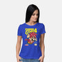 Super Goku Bros 4-Womens-Basic-Tee-Barbadifuoco