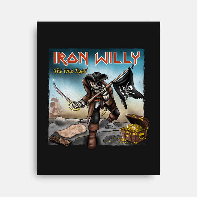 Iron Willy The One-Eyed-None-Stretched-Canvas-NMdesign