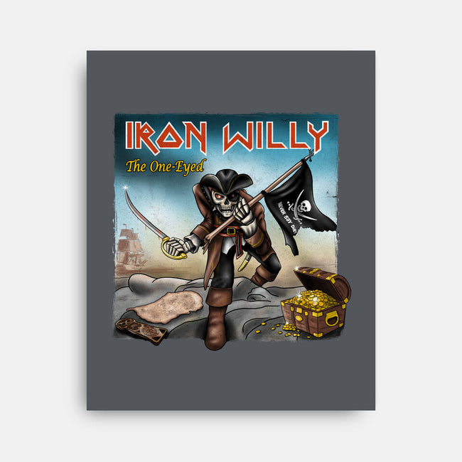 Iron Willy The One-Eyed-None-Stretched-Canvas-NMdesign