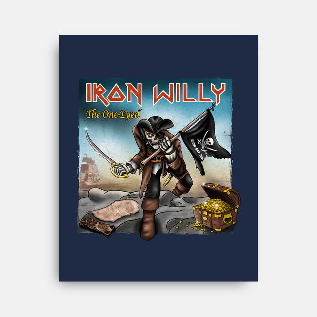 Iron Willy The One-Eyed-None-Stretched-Canvas-NMdesign