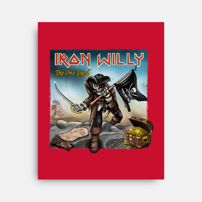 Iron Willy The One-Eyed-None-Stretched-Canvas-NMdesign
