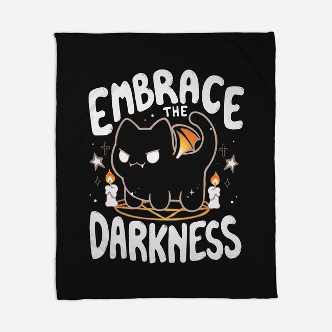 Embracing The Darkness-None-Fleece-Blanket-Vallina84