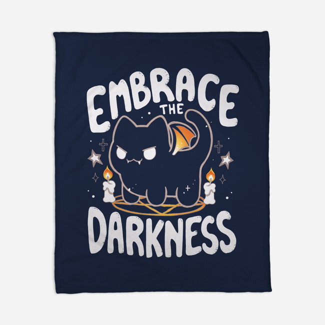 Embracing The Darkness-None-Fleece-Blanket-Vallina84