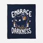 Embracing The Darkness-None-Fleece-Blanket-Vallina84
