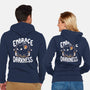 Embracing The Darkness-Unisex-Zip-Up-Sweatshirt-Vallina84