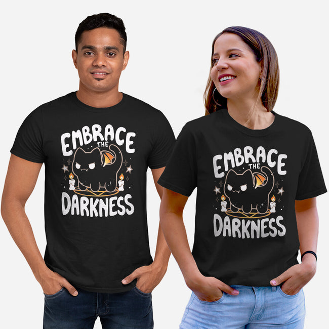 Embracing The Darkness-Unisex-Basic-Tee-Vallina84