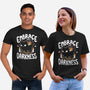 Embracing The Darkness-Unisex-Basic-Tee-Vallina84