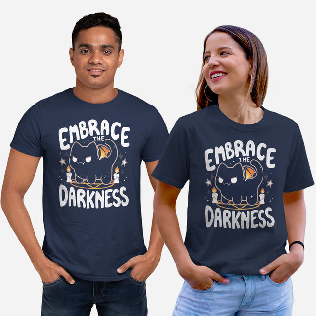 Embracing The Darkness-Unisex-Basic-Tee-Vallina84