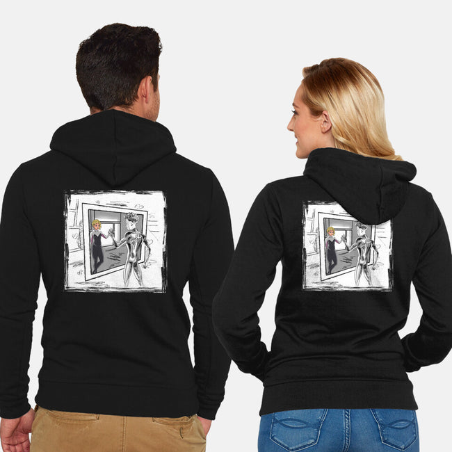 Take On Me Gwen-Unisex-Zip-Up-Sweatshirt-zascanauta