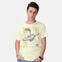 USS Enterprise Sumi-e-Mens-Basic-Tee-Astrobot Invention