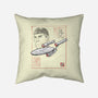 USS Enterprise Sumi-e-None-Removable Cover w Insert-Throw Pillow-Astrobot Invention