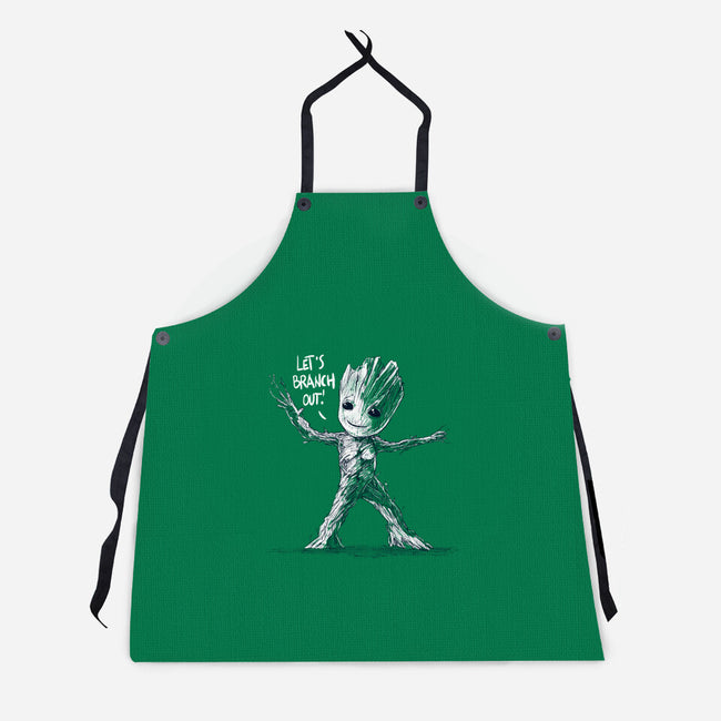 Let's Branch Out-Unisex-Kitchen-Apron-kharmazero