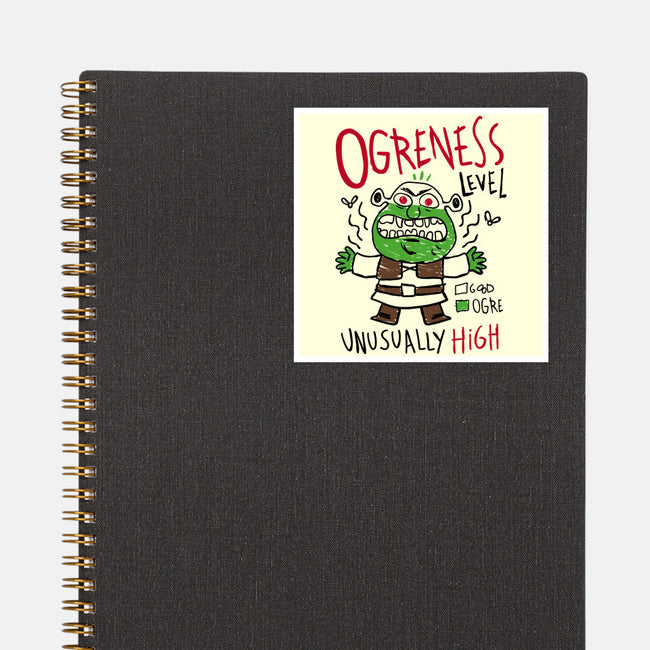Ogreness Level-None-Glossy-Sticker-demonigote