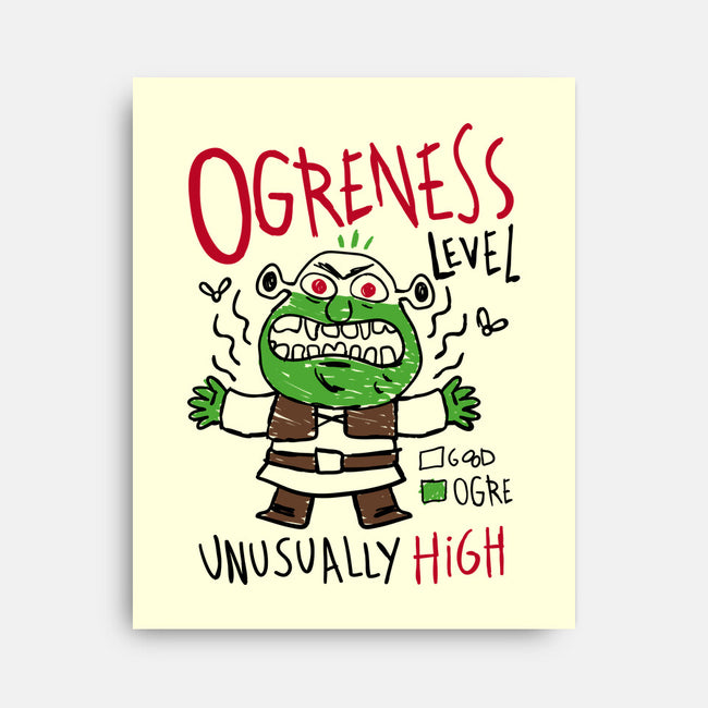 Ogreness Level-None-Stretched-Canvas-demonigote