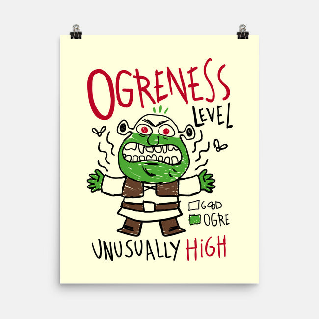 Ogreness Level-None-Matte-Poster-demonigote