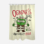 Ogreness Level-None-Polyester-Shower Curtain-demonigote