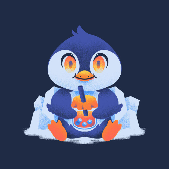 Bubble Tea Penguin-None-Removable Cover w Insert-Throw Pillow-FunkVampire