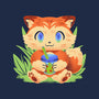 Bubble Tea Fox-None-Drawstring-Bag-FunkVampire