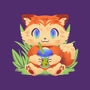 Bubble Tea Fox-None-Drawstring-Bag-FunkVampire
