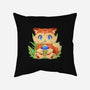 Bubble Tea Fox-None-Removable Cover w Insert-Throw Pillow-FunkVampire