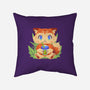 Bubble Tea Fox-None-Removable Cover w Insert-Throw Pillow-FunkVampire