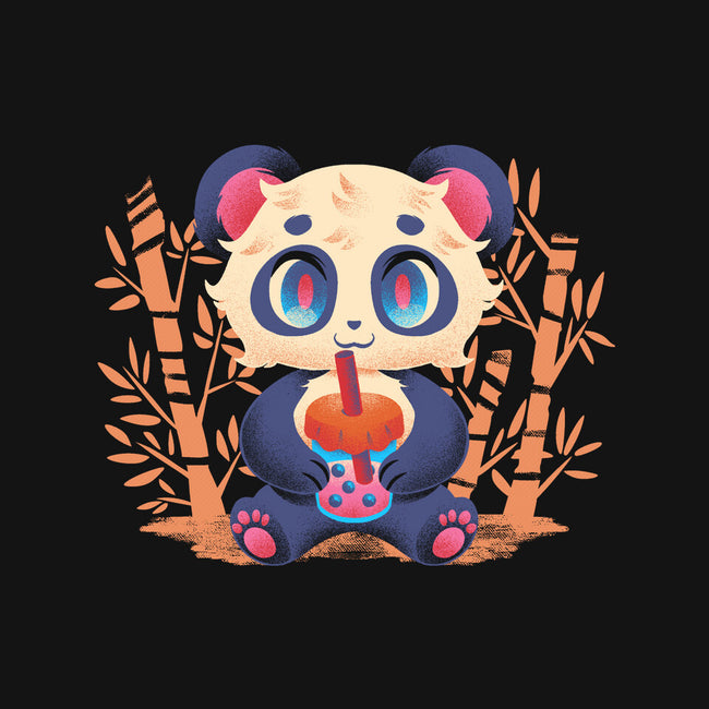 Bubble Tea Panda-None-Stretched-Canvas-FunkVampire