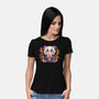 Bubble Tea Panda-Womens-Basic-Tee-FunkVampire