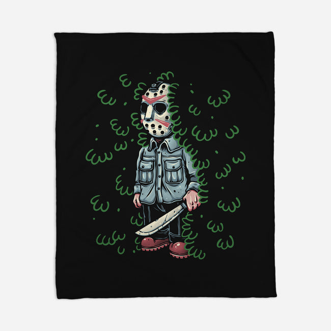 Lurking In The Camp-None-Fleece-Blanket-momma_gorilla