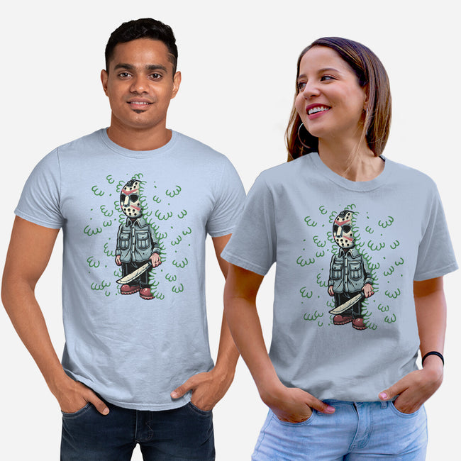 Lurking In The Camp-Unisex-Basic-Tee-momma_gorilla