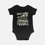 Here Comes Trouble-Baby-Basic-Onesie-momma_gorilla