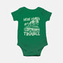 Here Comes Trouble-Baby-Basic-Onesie-momma_gorilla