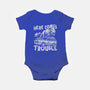 Here Comes Trouble-Baby-Basic-Onesie-momma_gorilla