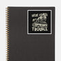 Here Comes Trouble-None-Glossy-Sticker-momma_gorilla