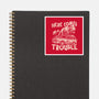 Here Comes Trouble-None-Glossy-Sticker-momma_gorilla
