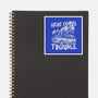 Here Comes Trouble-None-Glossy-Sticker-momma_gorilla