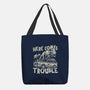 Here Comes Trouble-None-Basic Tote-Bag-momma_gorilla