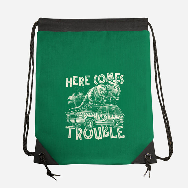 Here Comes Trouble-None-Drawstring-Bag-momma_gorilla