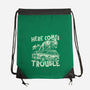 Here Comes Trouble-None-Drawstring-Bag-momma_gorilla